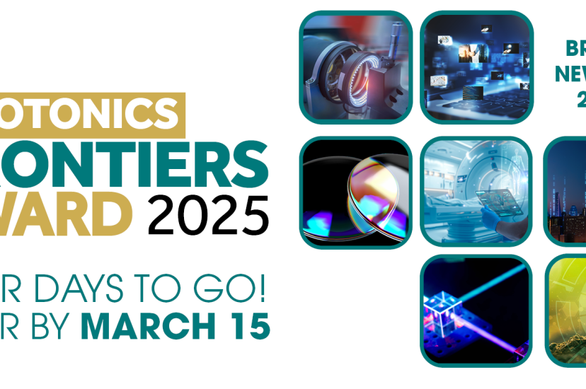 Photonics Frontiers Award - 4 days to go!