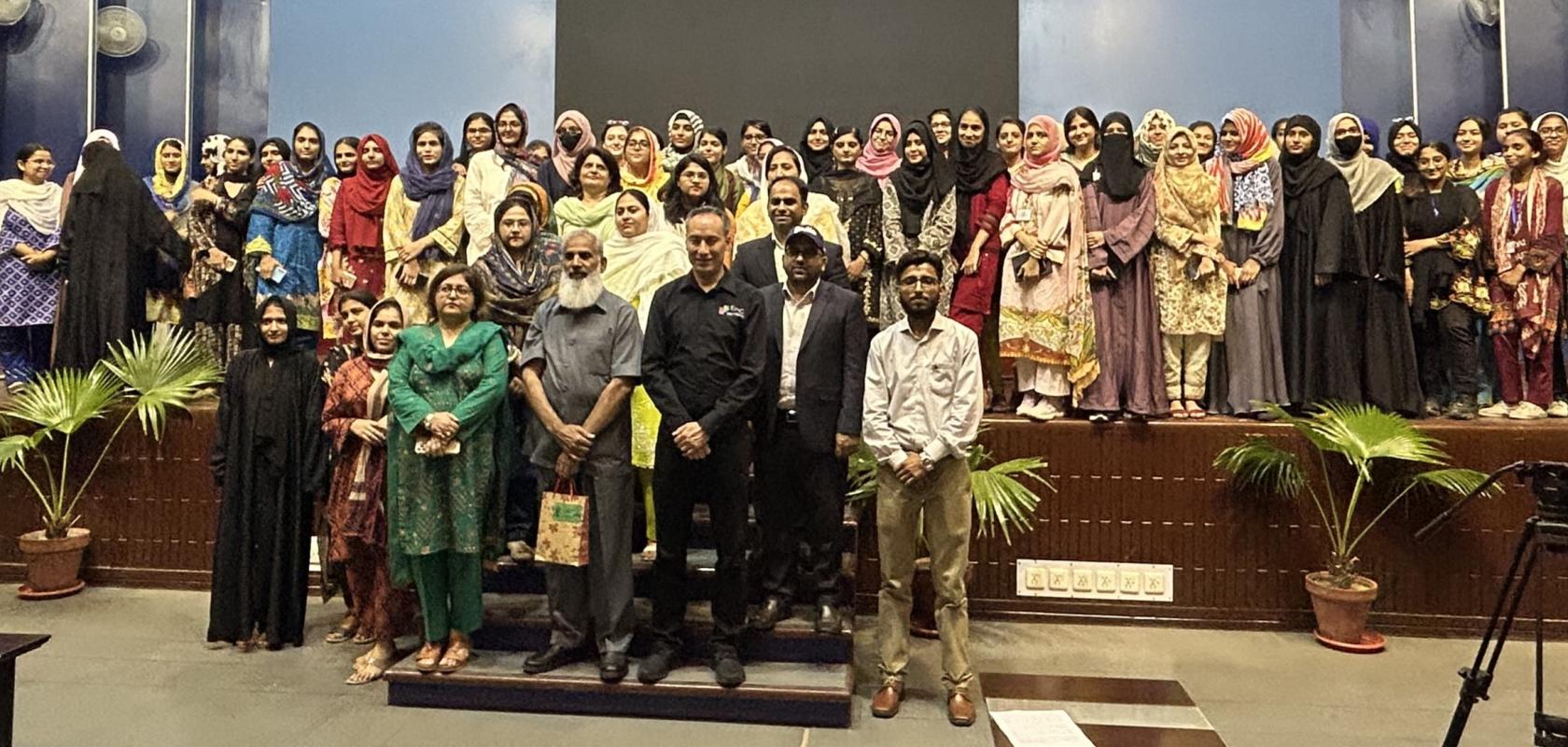 EPIC presentation at Lahore College for Women University, Pakistan