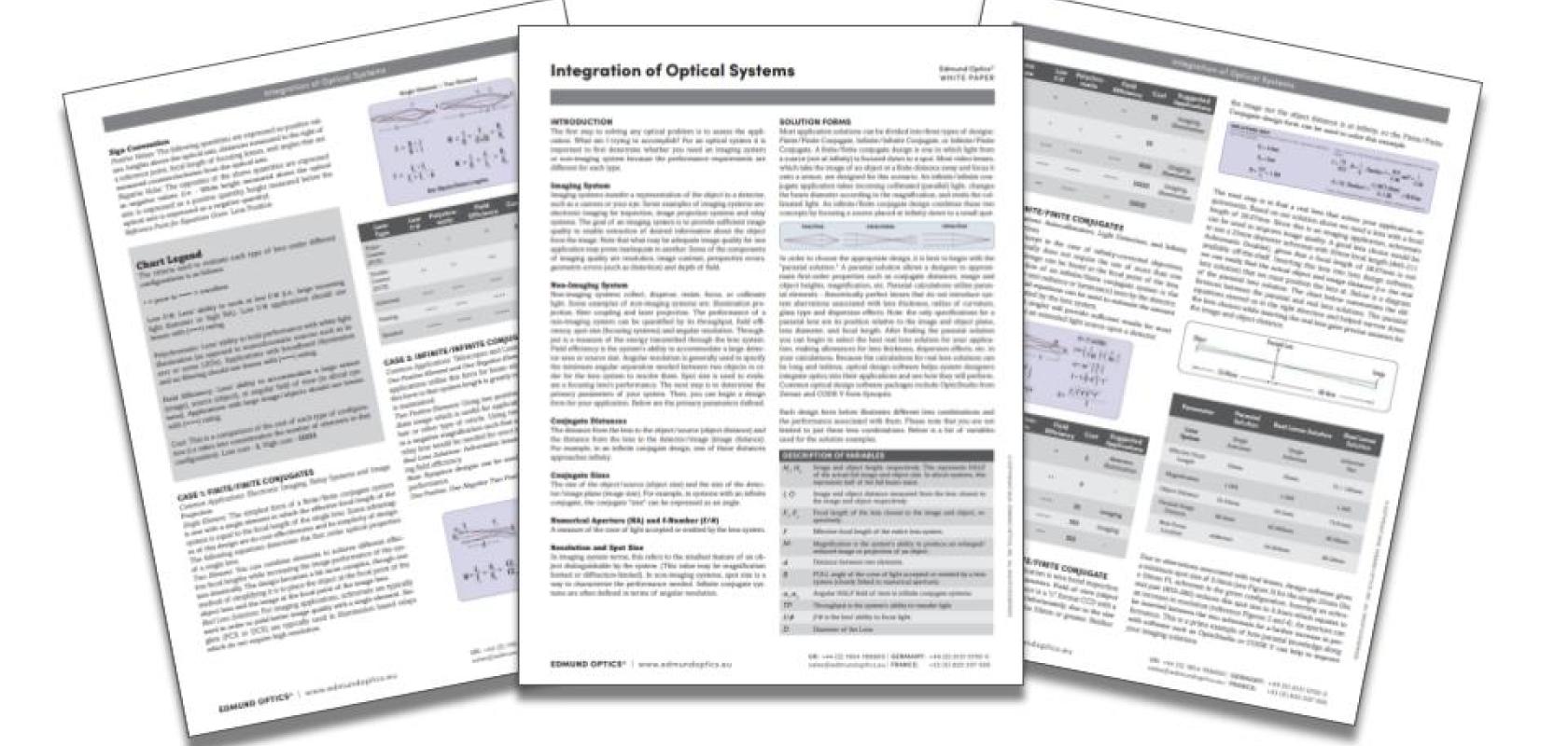 Integration of Optical Systems