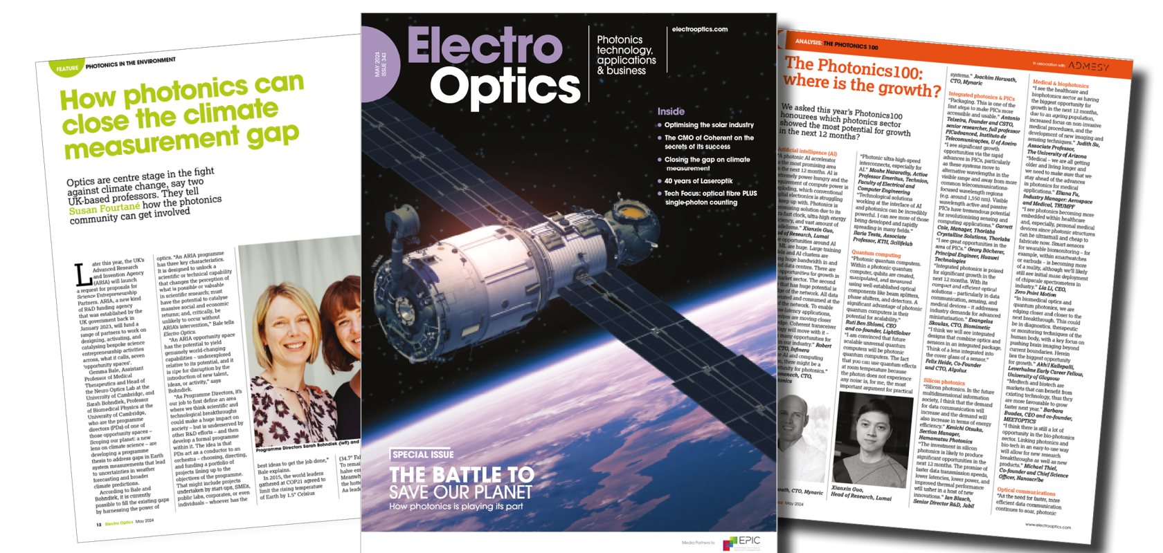 Introducing the May issue of Electro Optics