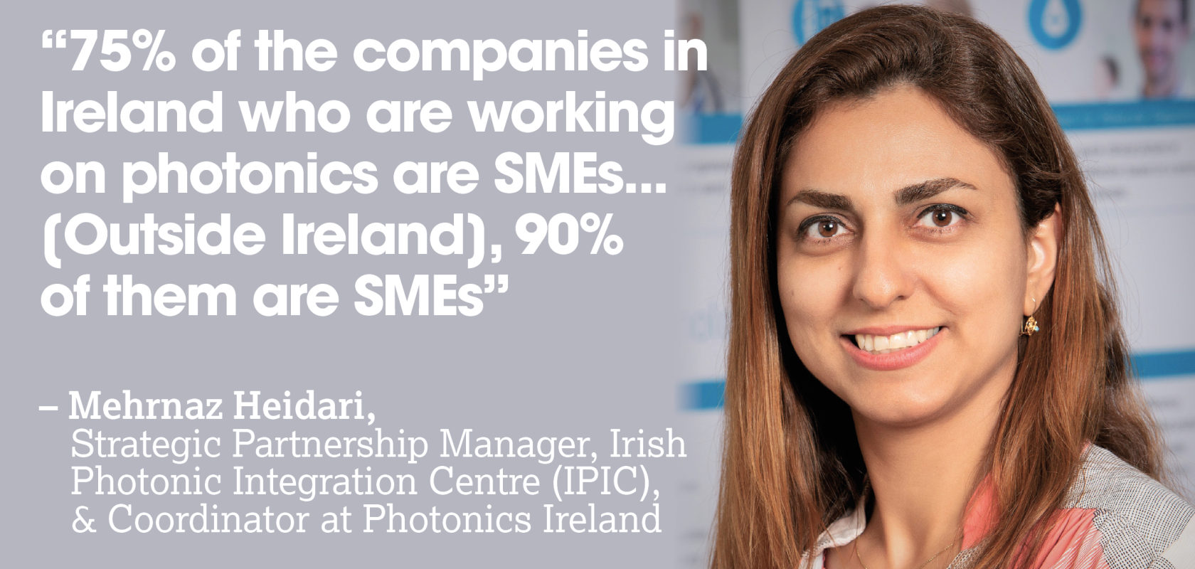 Mehrnaz Heidari, Strategic Partnership Manager, Irish Photonic Integration Centre (IPIC),	& Coordinator at Photonics Ireland