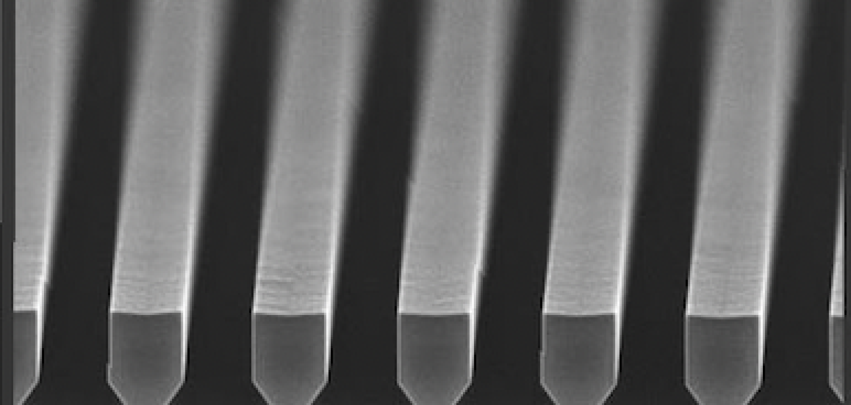 GaAs nano-ridge after epitaxy. imec