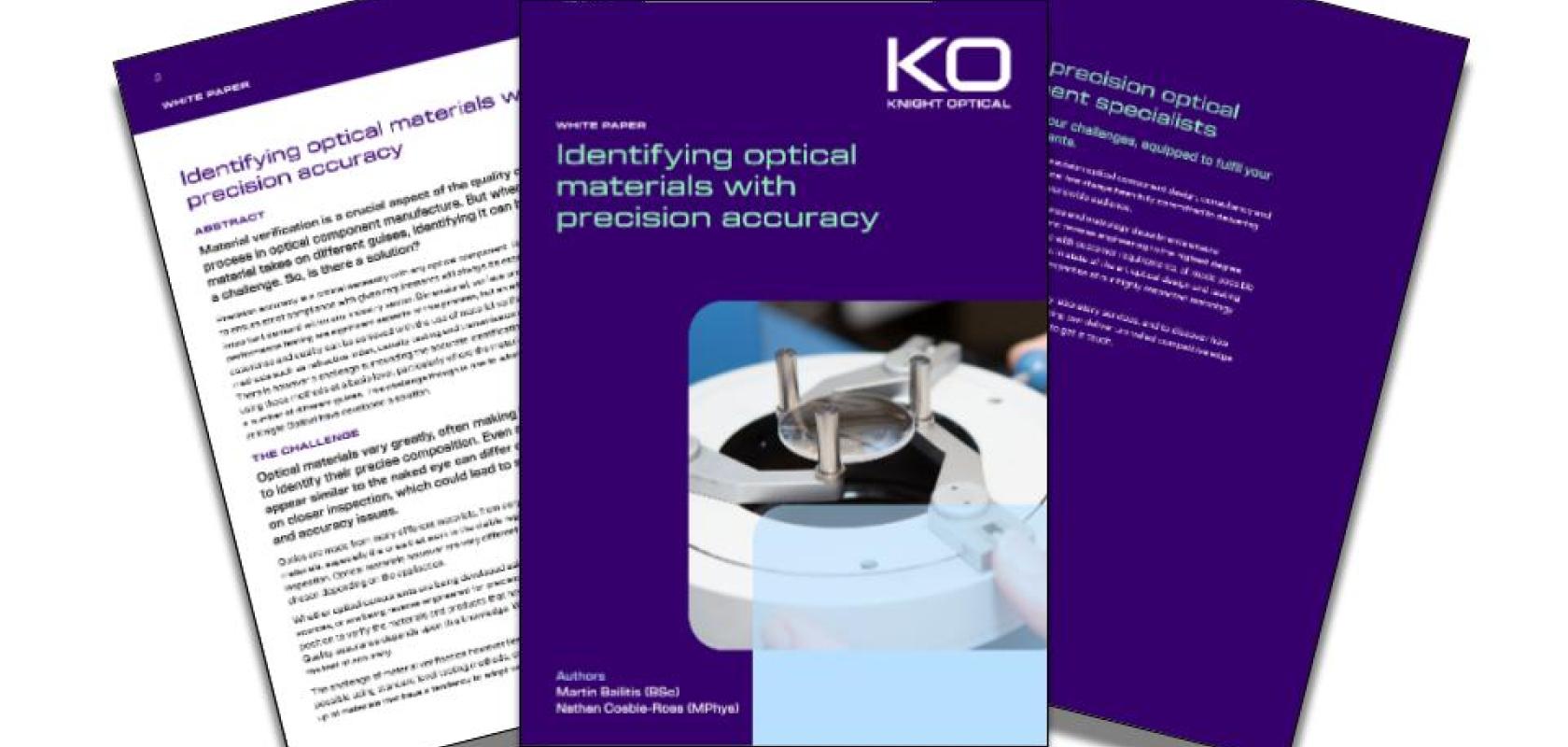 How to identify optical materials with precision accuracy