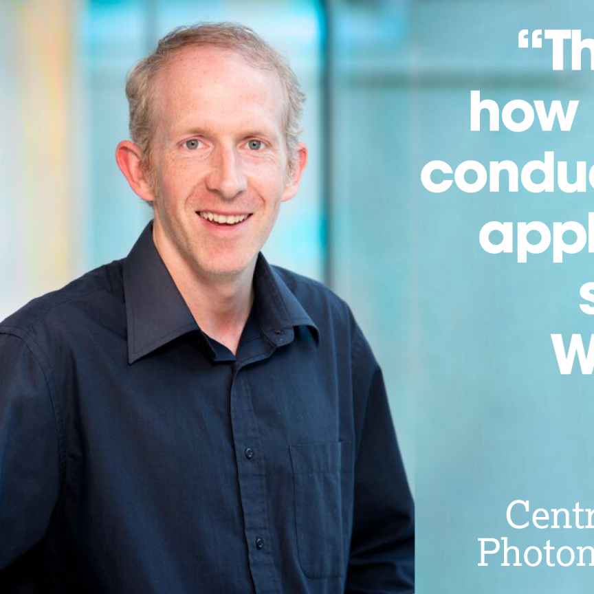 Liam Lewis, centre manager of the Centre for Advanced Photonics & Process Analysis