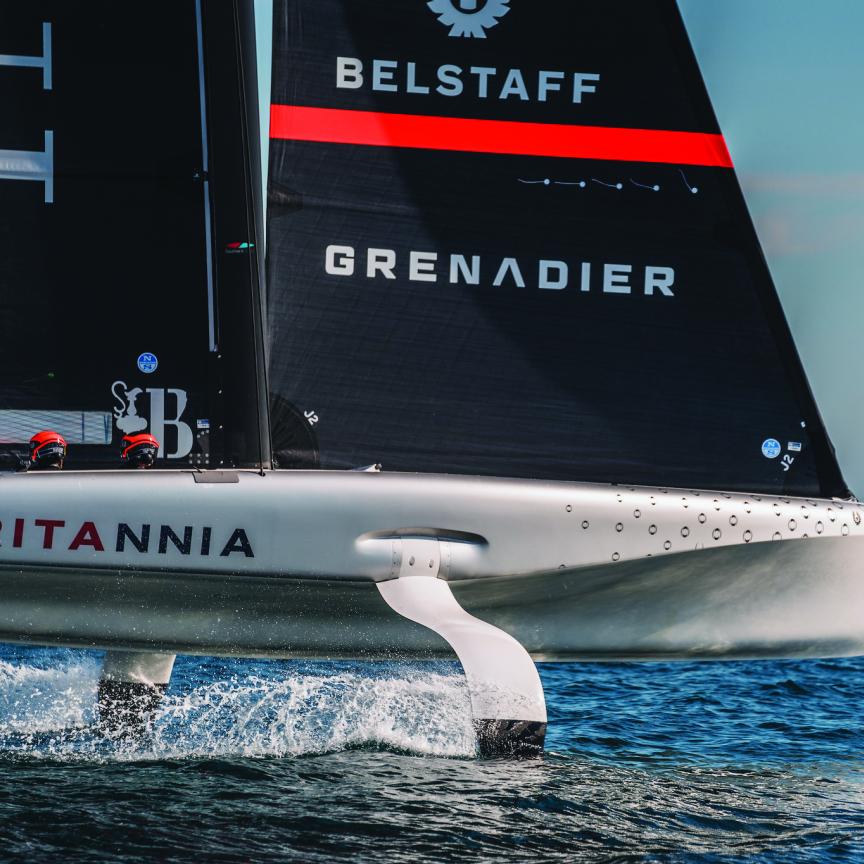 The INEOS Britannia America's Cup yacht