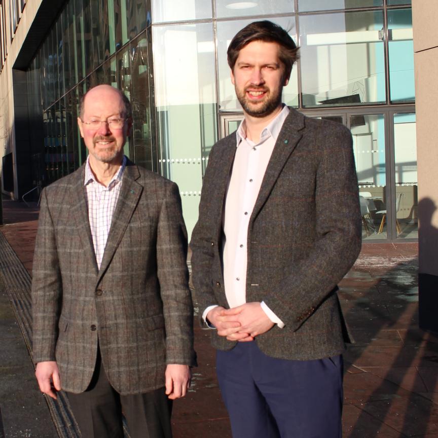 Professors Martin Dawson and Loyd McKnight. Fraunhofer CAP